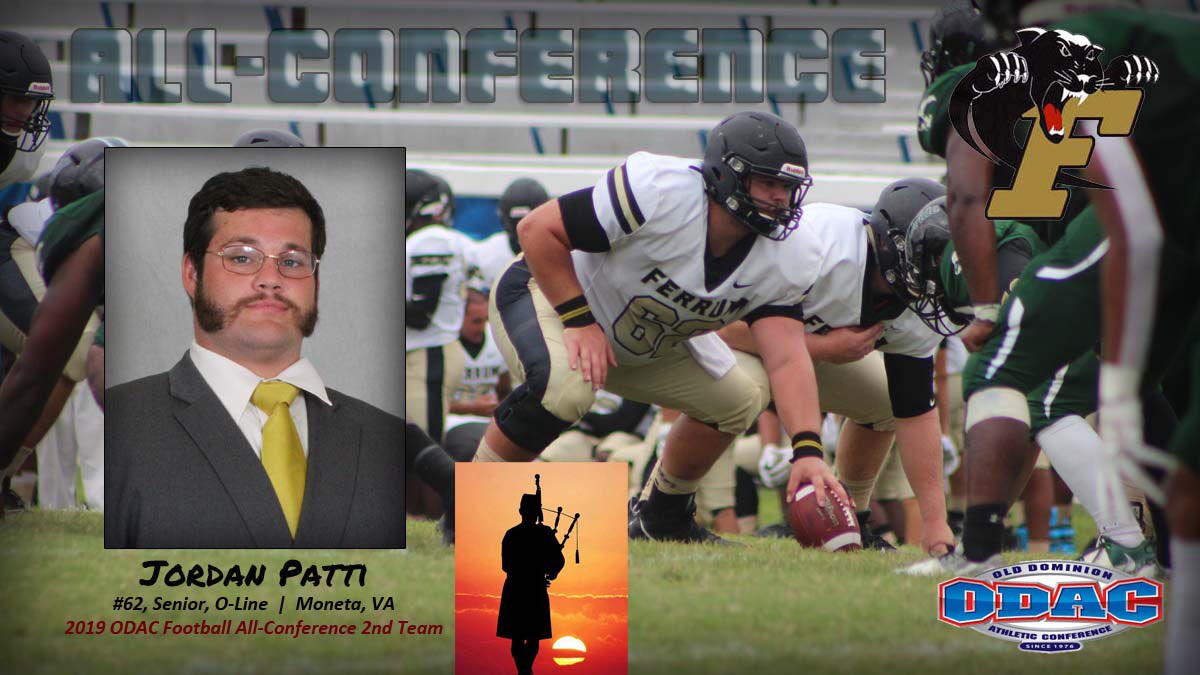 FerrumAthletics's tweet photo. Congrats to Ferrum’s Jordan Patti, who just earned his fourth straight All-Conference honor in football, this time to the All-ODAC 2nd Team. #kiltsup https://t.co/X4DAZvmPf9