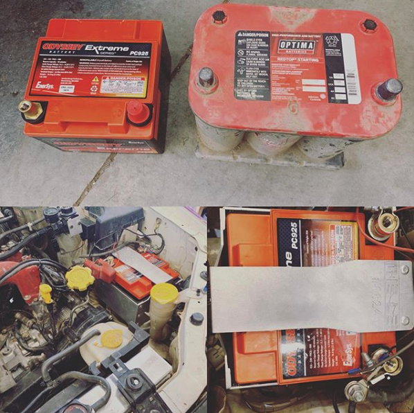 ODYSSEY_Battery's tweet photo. Shout out to #Instagram user (https://t.co/FC6q4wOp7g) for this awesome #TestimonialTuesday: "Excited to be trying out #MeLeDesignFirm new 900 series rally spec mount. Just look at the size diff btwn the 2 batteries! Saving weight as much as we can is important." #OdysseyBattery https://t.co/tGCHW3mfNo