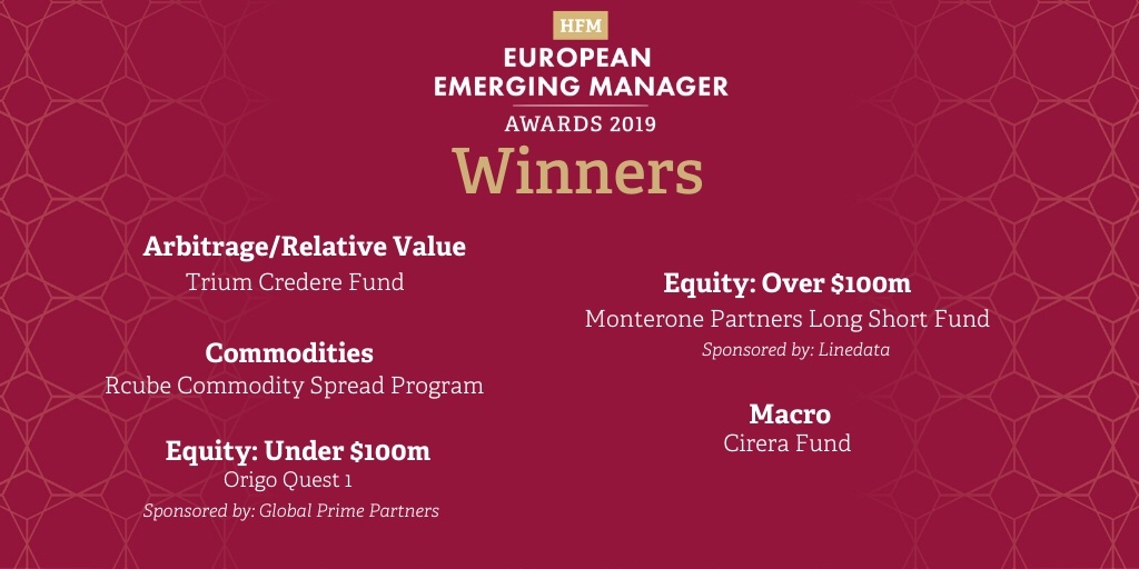 HFM_Global's tweet image. Congratulations to the first set of winners at tonight’s #HFMEUEmergingManagerAwards  @OrigoCapital @Linedata