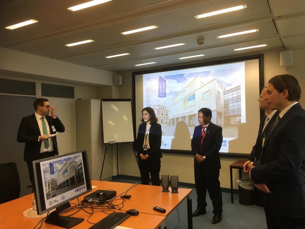 MarenceMiro's tweet photo. “Greening Hydropower- How to make hydropower greener” in @UNIDO Vienna today afternoon.  How to develop #sustainable small hydropower. Invited lecture of @MarenceMiro from @ihedelft today afternoon. https://t.co/kZaDx0Myxf