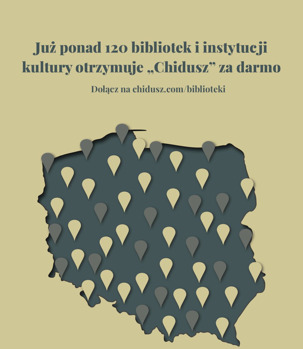 Chidusz's tweet photo. Drodzy Czytelnicy! Ruszył nabór do V edycji darmowych prenumerat dla bibliotek i instytucji kultury. - Więcej szczegółów tutaj: https://t.co/JjXncgE8jx https://t.co/fzkc3plaZL