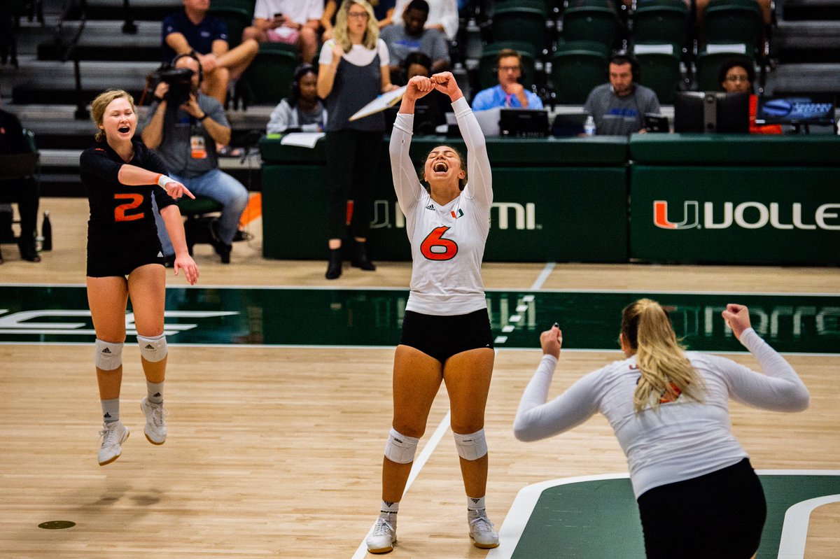 Miami Hurricanes (@miamihurricanes) on Twitter photo Only 2️⃣ more chances to come catch <a href="/CanesVB/">Miami Hurricanes Volleyball</a> in action!
➡️Wednesday at 3pm vs FSU
➡️Friday at 3pm vs Georgia Tech Only 2️⃣ more chances to come catch <a href="/CanesVB/">Miami Hurricanes Volleyball</a> in action!
➡️Wednesday at 3pm vs FSU
➡️Friday at 3pm vs Georgia Tech