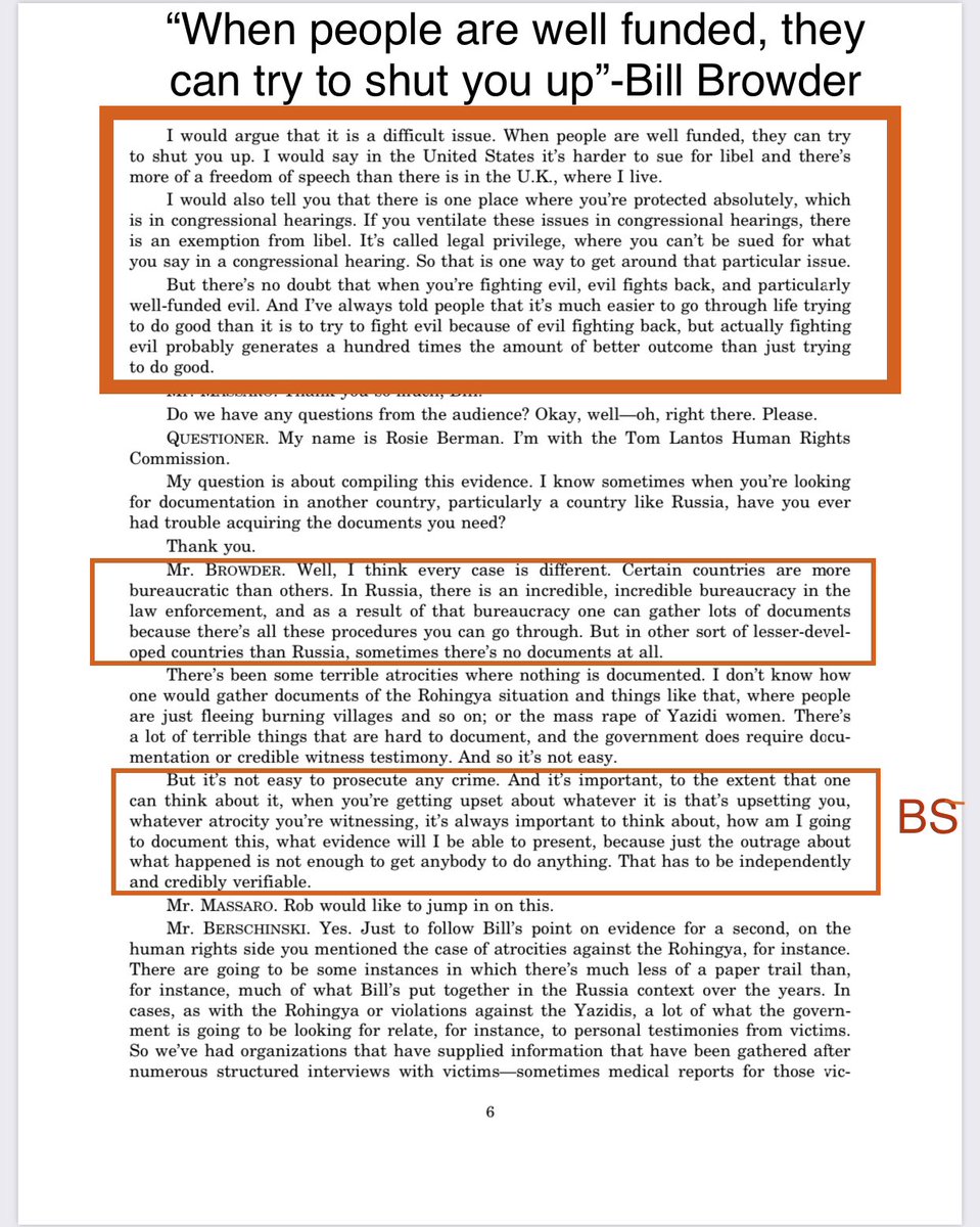 More hypocrisy, after shutting down the Nekrasov doco, “The Magnitsky Act: Behind the Scenes” and twice having Alex Krainer’s “Grand Deception:The Browder Hoax” pulled from Amazon, he says this while answering a question at the   http://csce.gov   @NakedHedgie  @antiputinismus
