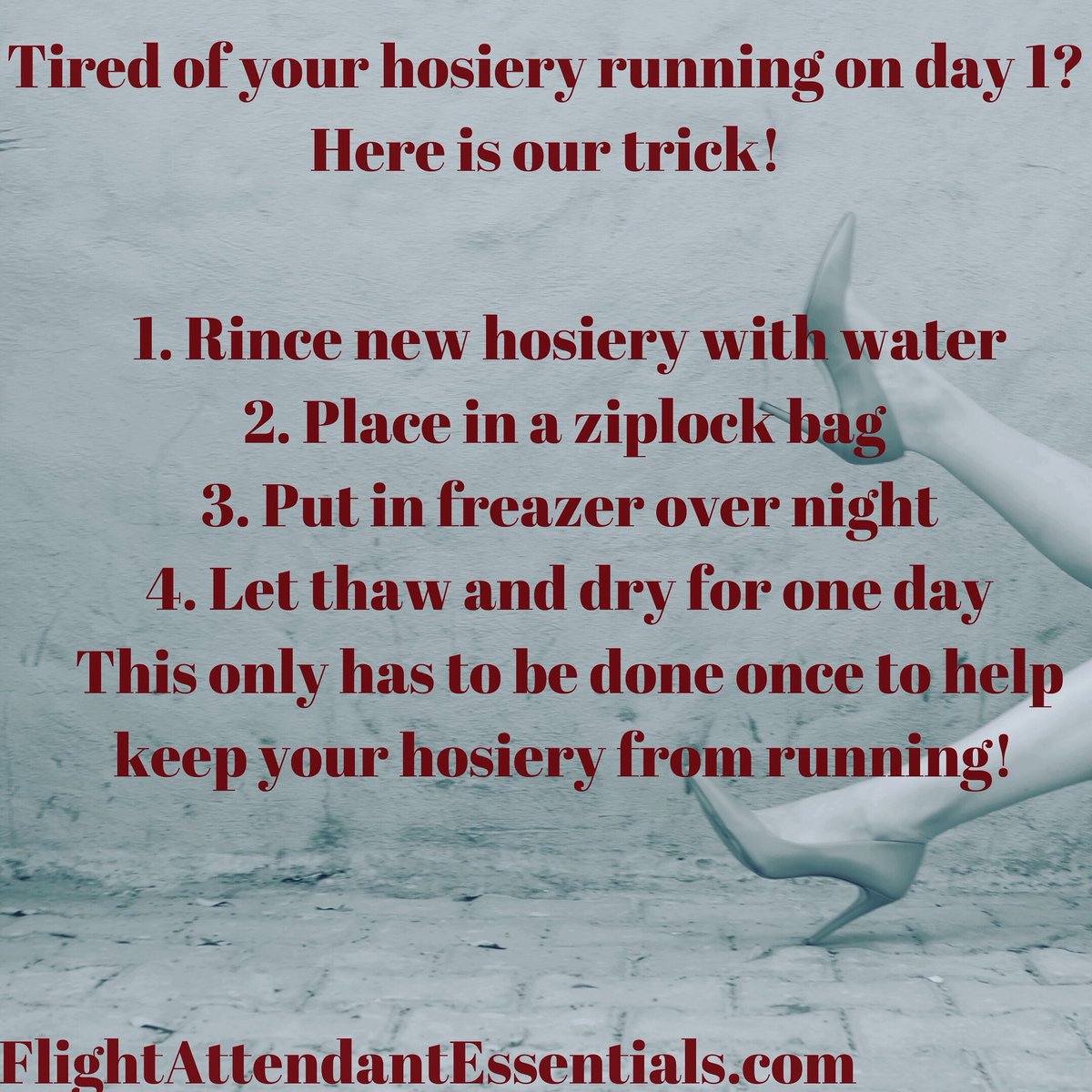 FAEssentials's tweet image. #flightattendant tip of the day