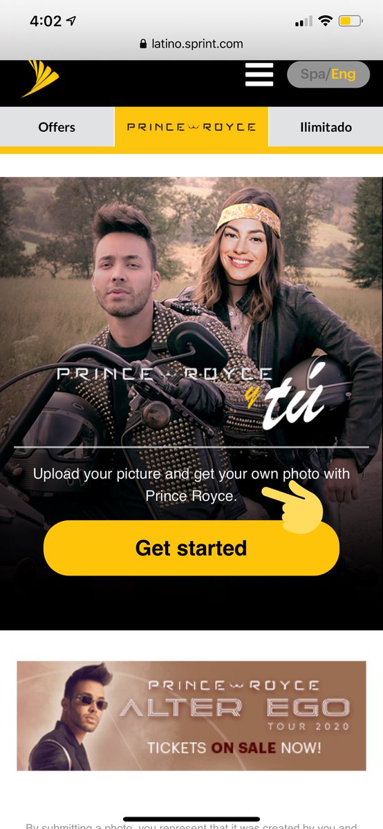 lidia_royce11's tweet photo. Go to https://t.co/pmSjGJaudE now & create your own picture with @PrinceRoyce ! I’ve done mine 🤣❤️❤️❤️ click on the link above & stay tuned for more stuff coming with #Royce4Sprint 🤪 & remember to get your tickets for the #AlterEgoTour 😎 https://t.co/ZEtv6MR1Zl