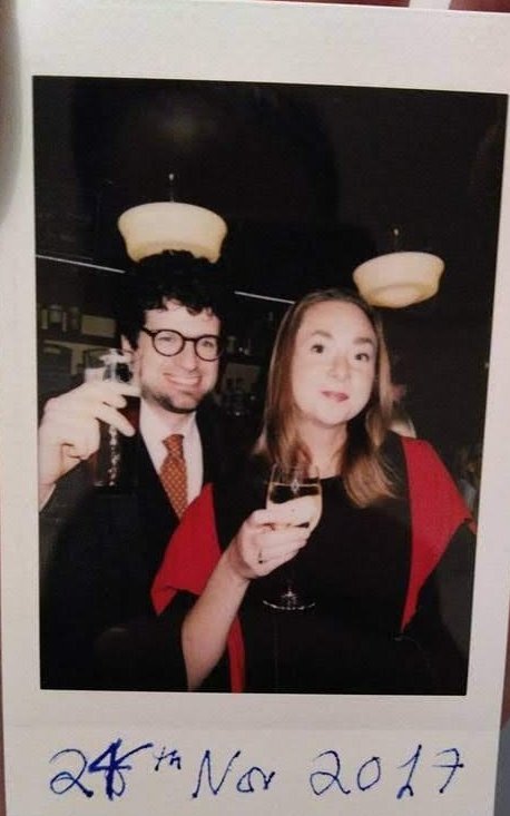 .  @lmphbutlerperks just reminded me that we graduated exactly 2yrs ago! I was replying to student emails during my graduation ceremony, since then have had 3 jobs & moves w/the 4th one next week.  @mwolfindale looks happier than me in this pic! Precarity nearly beat me.  #academia