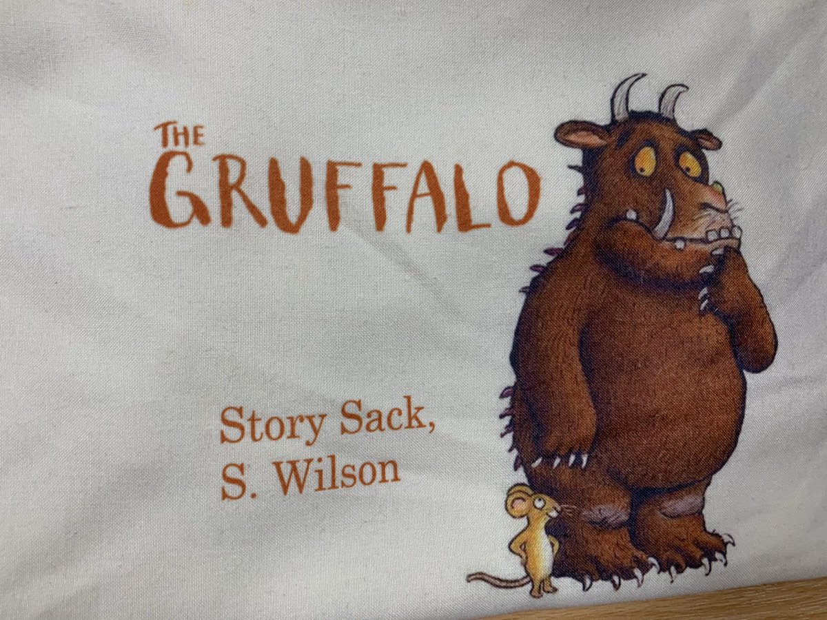 EYKilwinning's tweet image. Stewart’s story sack was inspired by his son’s love of the book and included “the Glasgow Gruffalo” to compare Scots language to English