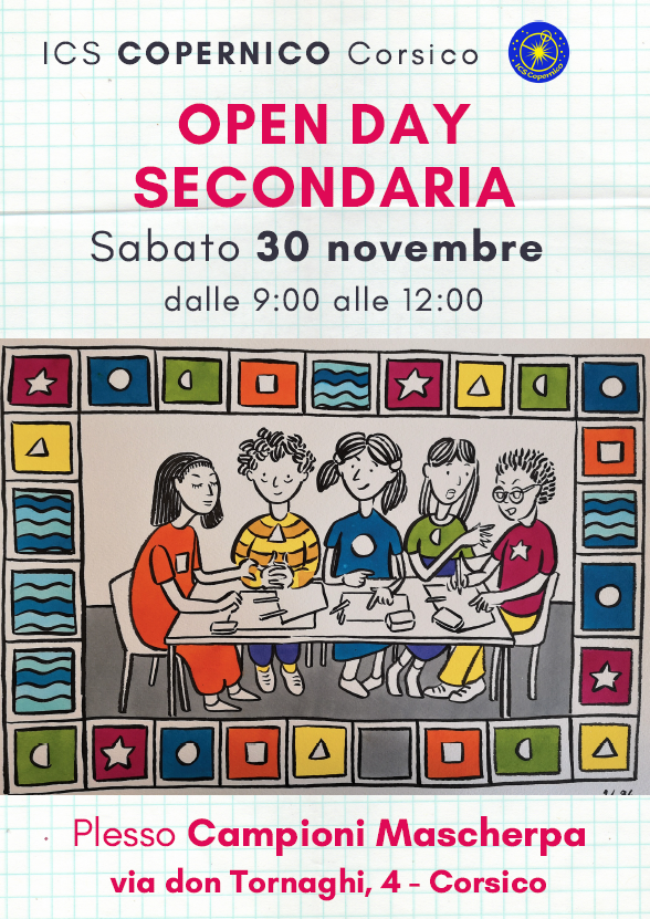 icscopernico's tweet photo. #openday secondaria al #campionimascherpa. Sabato 30 novembre. Ti aspettiamo https://t.co/uuJu50sZwj