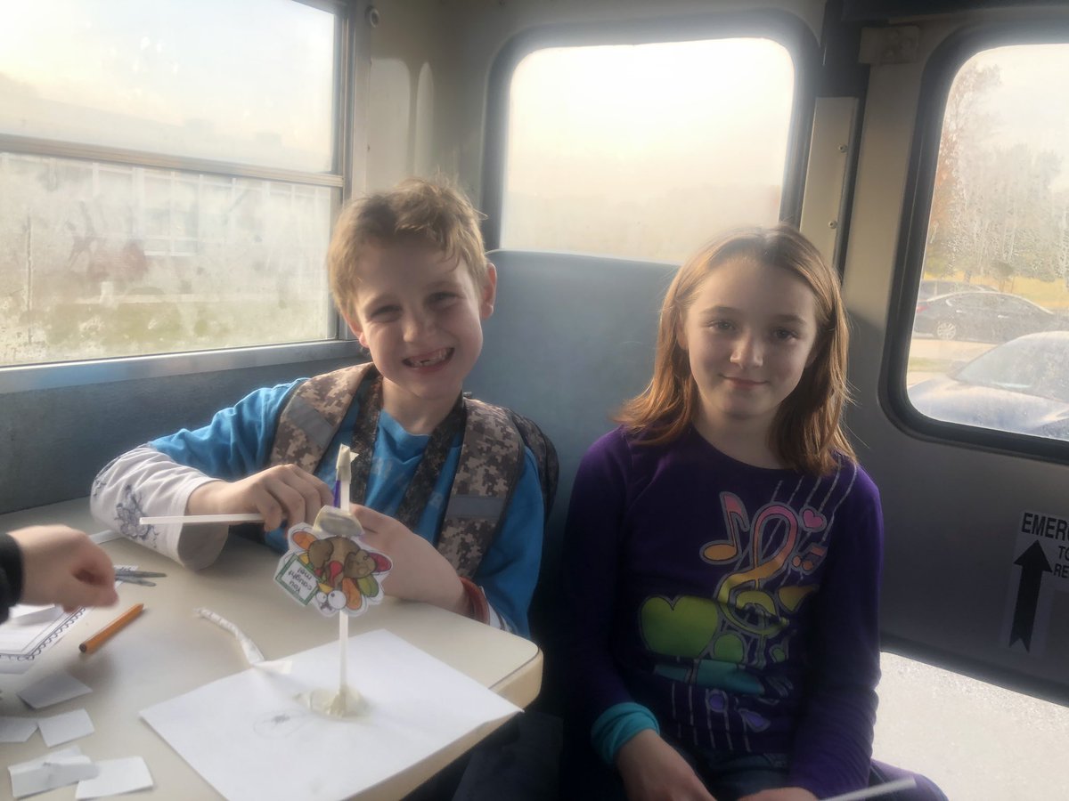 Tommy_Fare's tweet image. Gobble Gobble Gobble! Norwood’s last STREAM bus of the year was this afternoon and it was awesome!!!! The Ss were challenged to make a turkey trap using crazy materials. @NorwoodES @canstafford @JSzymanski301 #projectbus