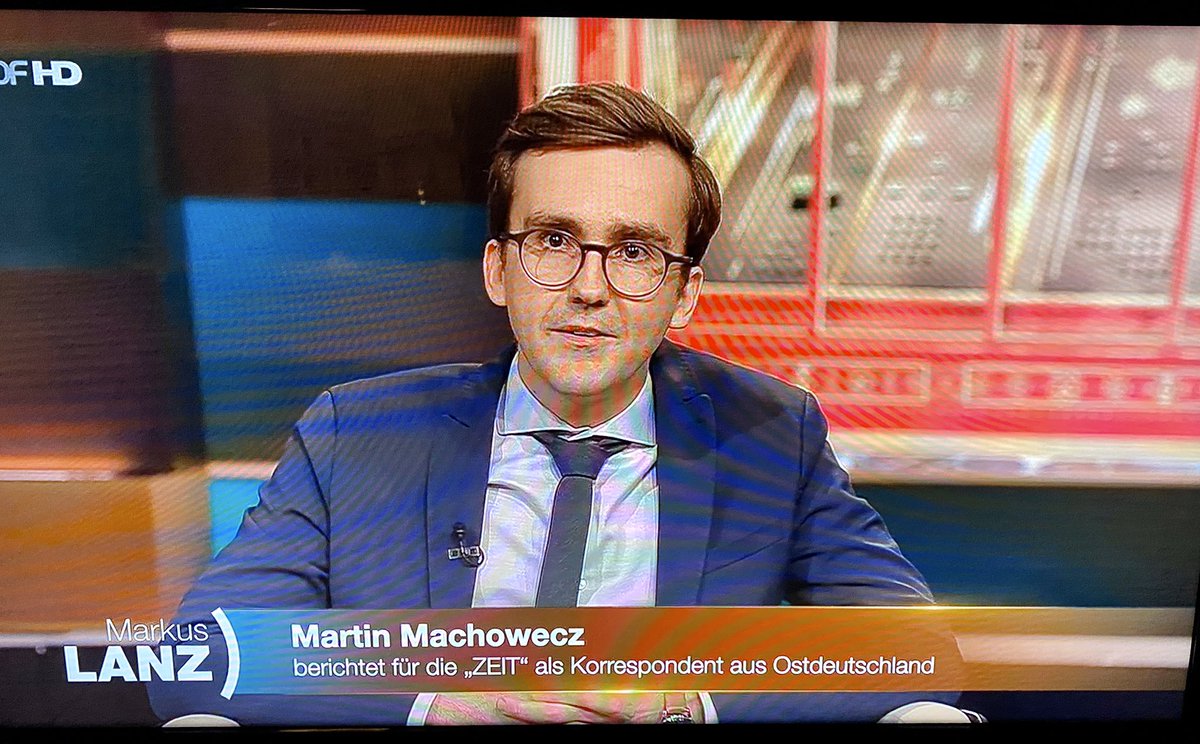 Unser Mann im fernen Ostdeutschland. @mmachowecz #lanz #30jahremauerfall