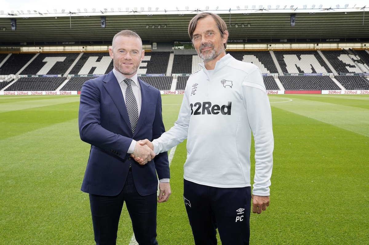 dcfcofficial's tweet photo. Cocu confirmed that we are set to see @WayneRooney at Pride Park Stadium on Saturday for the game against Queens Park Rangers. 

“He will be important for us. His experience will also be beneficial.” 

#FFCvDCFC https://t.co/UN4vuc8Uz7