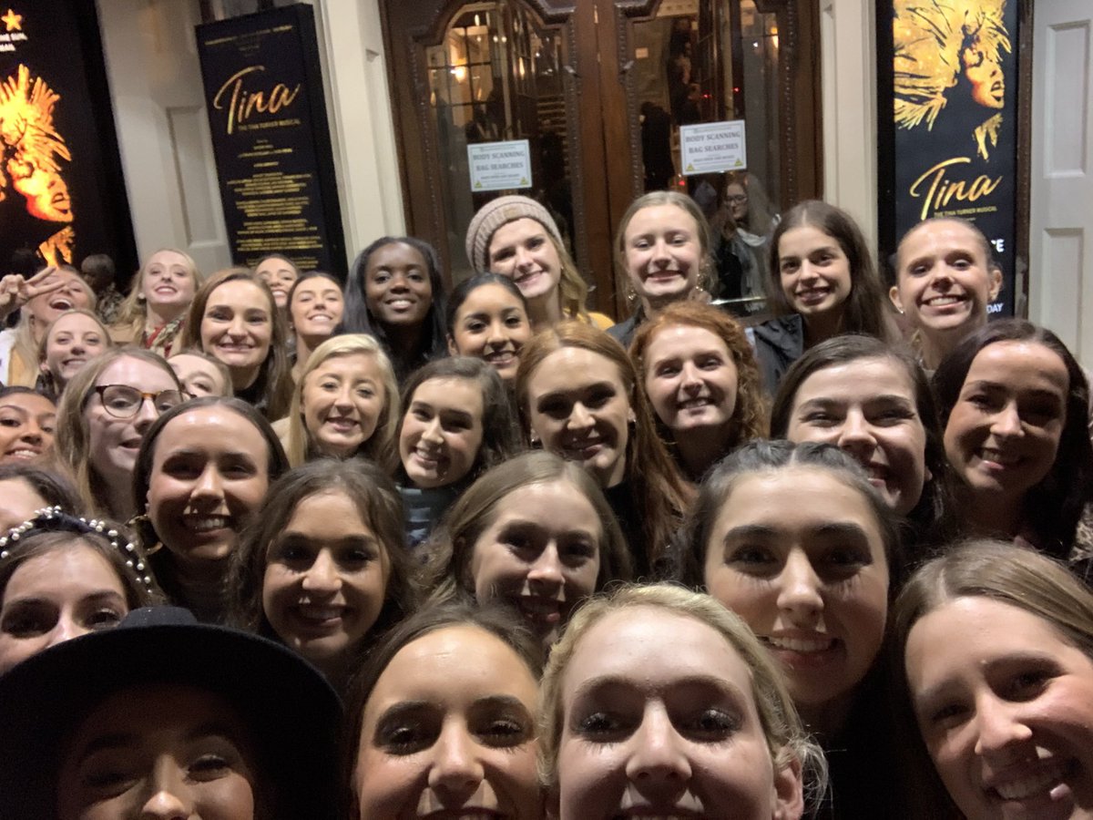 KCRangerettes's tweet photo. The Kilgore College Rangerettes celebrated our 80th Anniversary by seeing #TinaTurnerTheMusical  on @LoveTinaTurner 80th Birthday! https://t.co/kObFizJcP0