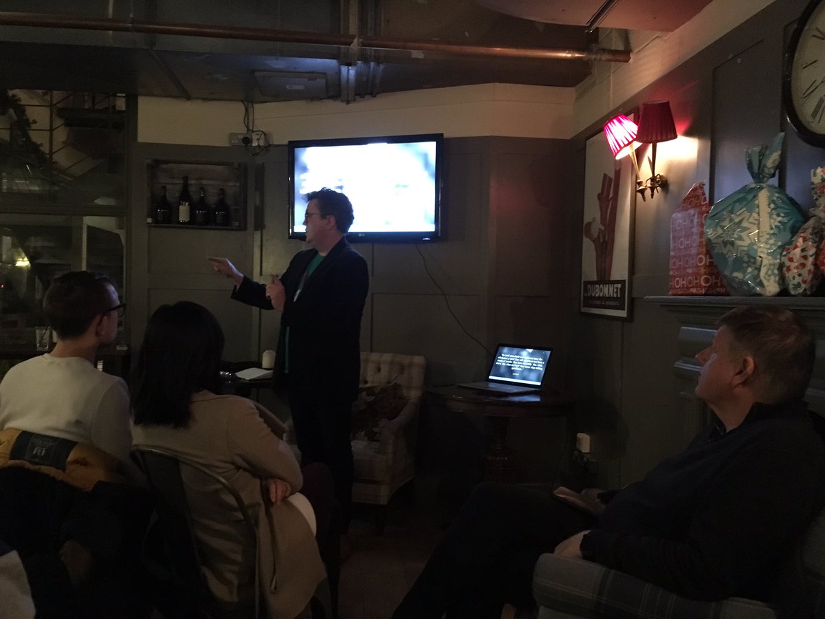 olivia_james11's tweet photo. Excellent talk by @Scott_McArthur on The Art of Asking Beautiful Questions. #scottspeaks #funzing https://t.co/n8fRmDarRO