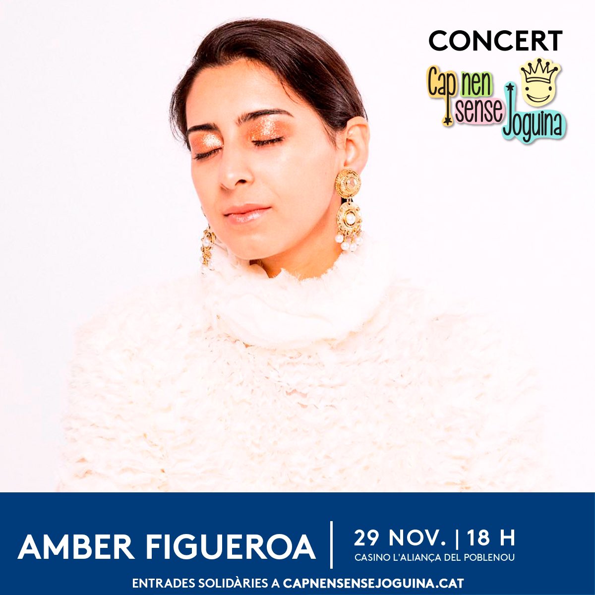 L’Amber @figsber tot un talent emergent que has de descobrir al concert del #CNSJ d’aquest divendres🎸

Compra la teva entrada i ajuda’ns a fer possible la felicitat dels més menuts!😍

📍 Casino de l’Aliança
📅 29 de novembre
🎟 entrades solidàries a capnensensejoguina.cat