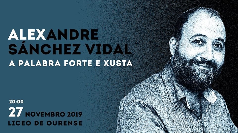 A palabra forte e xusta...

Mañá, mércores, en #Ourense xuntarémonos moitas amigas e amigos para lembrar ao Álex, grande compañeiro e amigo que marchou demasiado cedo...

Apuntade: ás 20h no Liceo
#fondapegadanaAuria