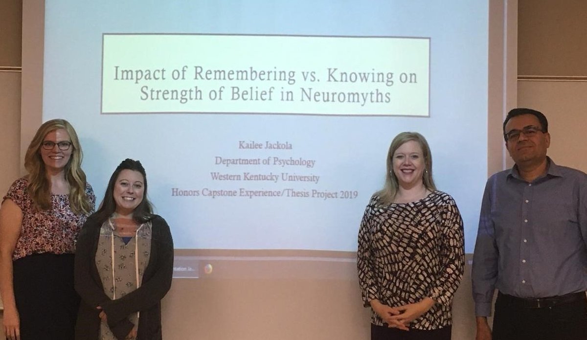 Congratulations to Kailee Jackola on a successful Honors Thesis defense! @WKUHonors @wkuFUSE