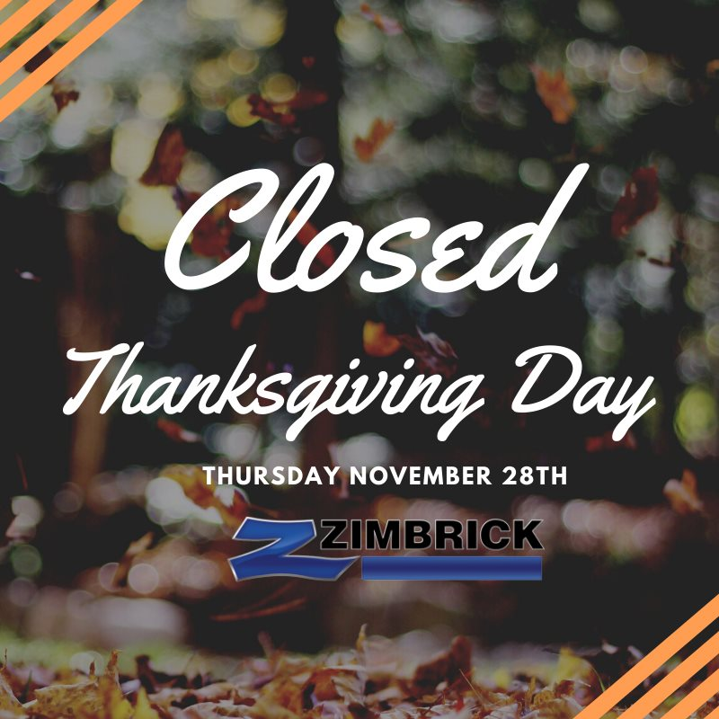 We will be closed this Thursday so that our employees can celebrate Thanksgiving with their families! We will resume normal business hours this Friday!

Enjoy the Holiday everyone!