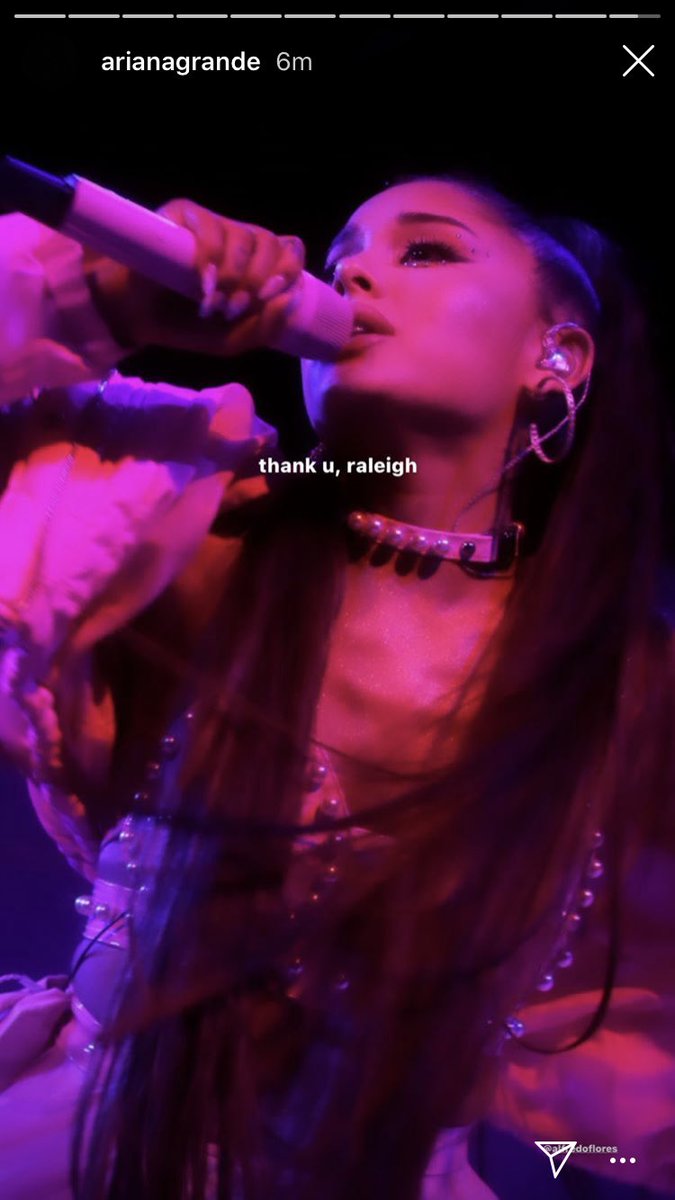 thankunextbih's tweet photo. So fuckin thankful that I went to the sweetener world tour #swtraleigh love u so much @ArianaGrande https://t.co/b2UaUfcYZZ