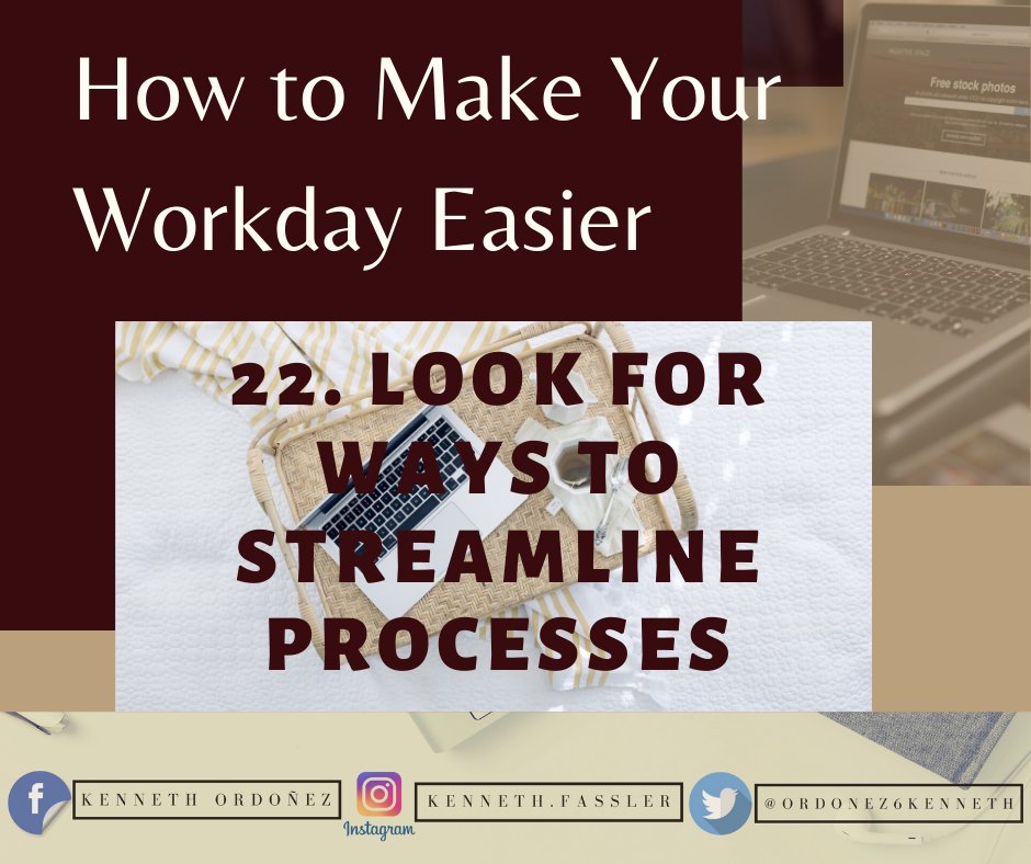 22. Look for Ways to Streamline Processes
Is there a task that always takes you forever to complete? Something you feel like is way harder than it should be or something that is taking up far too much of your time? Rather than just trucking through it time and time again, see ...