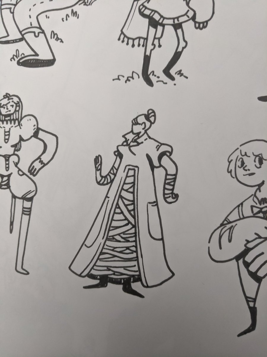 brady_draws's tweet photo. A couple of character doodles from today #illustration #artistsontwitter #art #doodle #ink #characterdesign https://t.co/xQaAL9hfgr