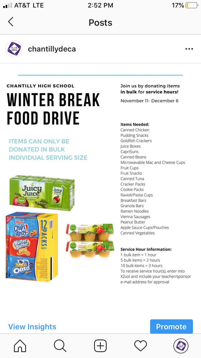 Make sure you guys are keeping an eye on the food drive!! 🥳🥳