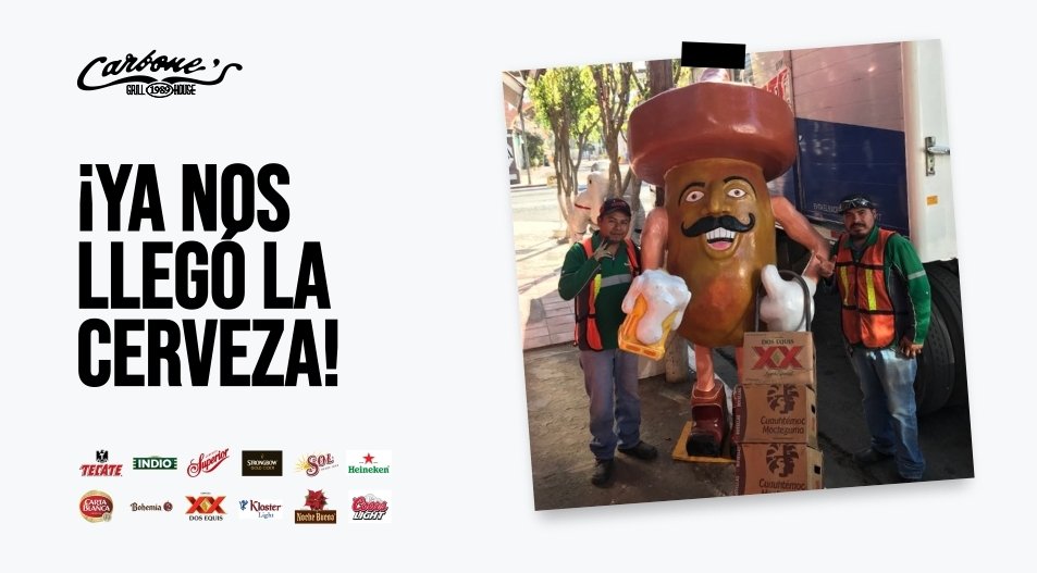 LosCarbonesMx's tweet photo. ¡Gracias a @Heineken​/Cuauhtemoc Moctezuma por su excelente servicio! Los repartidores ya llegaron con las cheves, como siempre con la mejor actitud. ¡Gracias a ellos también 🍻!

Bucaneros 203, Ensenada Beach, Ensenada, B.C. How to get? https://t.co/tK0YeGZBoH

#LosCarbones https://t.co/cEVBng5DA4