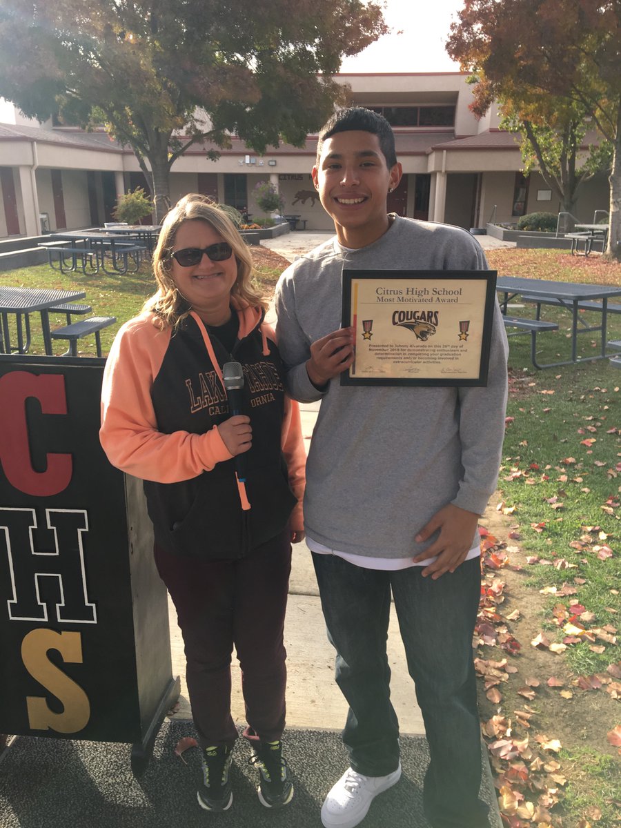 citrus_high's tweet photo. Students being honored for being Citrus STRONG https://t.co/2VFR74oaQv