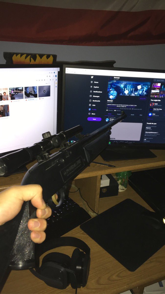 Smoopzy's tweet image. RT for a sniper to be pointed at your twitter