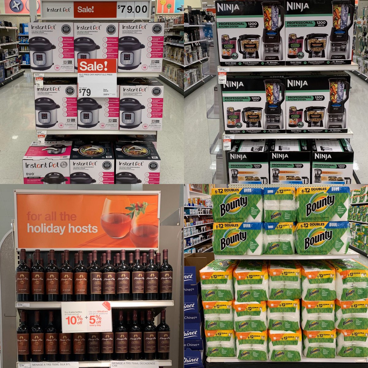 Target has all you need before, during and after Thanksgiving dinner! We’ve got you covered for preparing 🍗, enjoying 🍷, and the hardest part...cleaning 🧽 😂 #targetrun #Target #TurkeyDayTraditions