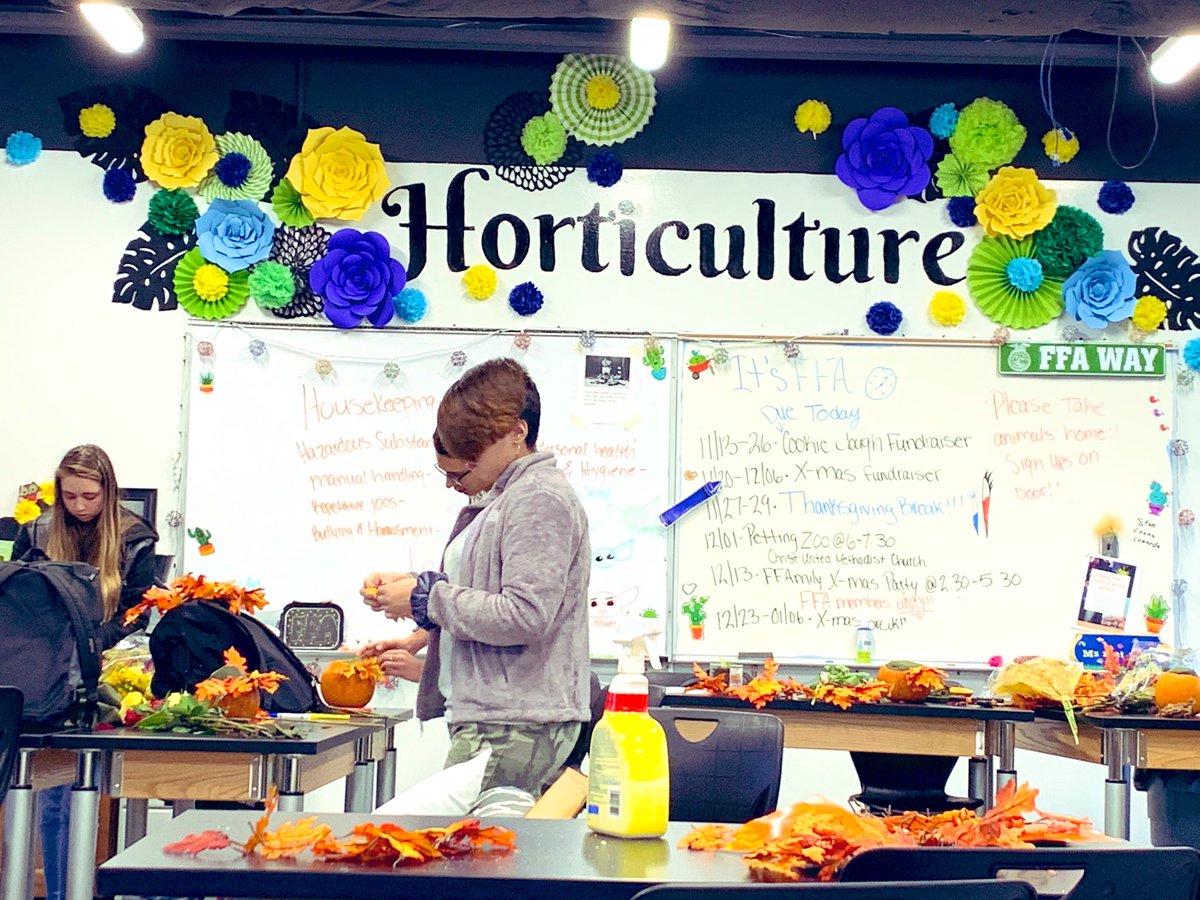 SenecaUrbanAG's tweet image. #florallandscapedesign class had a ball creating their pumpkin arrangements today! #learningtodo #designandcreate @MrGuy_SenecaAP @Seneca_High @JCPSKY @Seneca_Po