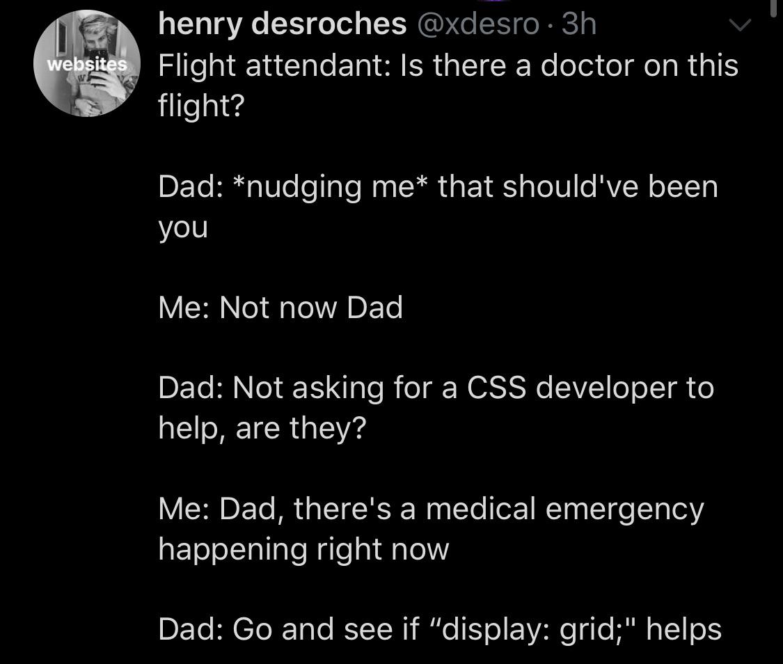 CodeTravelled's tweet image. 😂😂😂

#codingHumour #lol #programminghumor #css #displaygrid