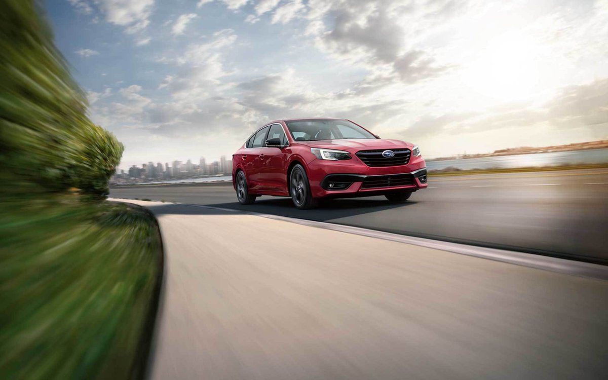 Use the 260-horsepower turbocharged SUBARU BOXER® engine and 35 highway mpg rating to your heart's content. #Subaru #Legacy