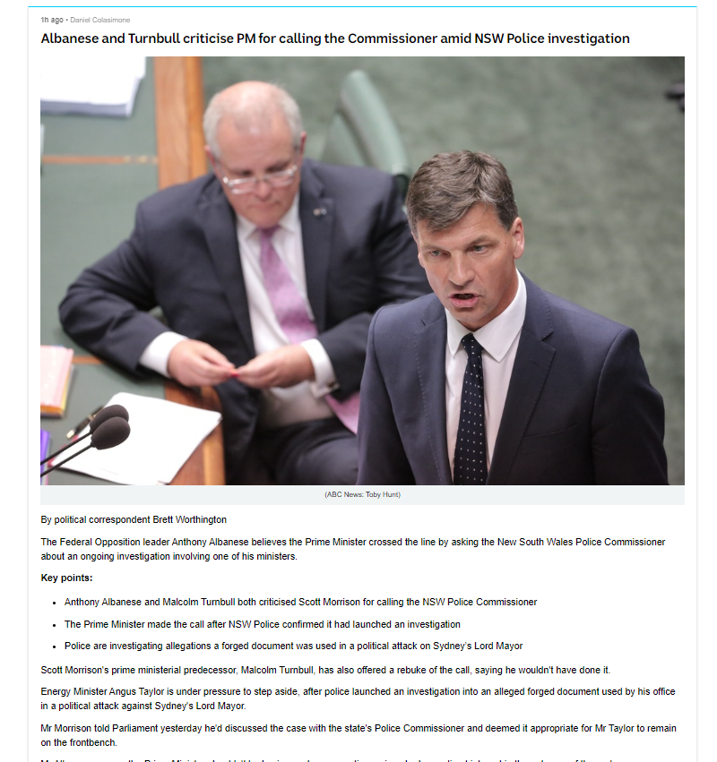 CallumHarvs's tweet photo. #ABCdown sucks, but there's something almost liberating about having content delivered in this way. Aesthetically similar to an email newsletter, which is awesome! Way to innovate @abcnews https://t.co/uvRIWhlUlz