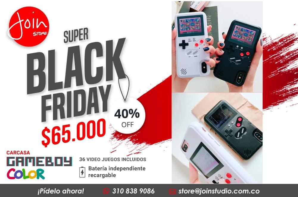 MyJoinStore's tweet image. ¡Llegaron más para el #BlackFriday y con descuento!
Carcasa para iPhone Gameboy Color, con batería independiente para que juegues aunque tu celular esté descargado. Viene con los 36 mejores juegos de Nintendo.

Aprovecha los descuentos #JoinStore. Son por tiempo limitado.
😱🛒🛍️