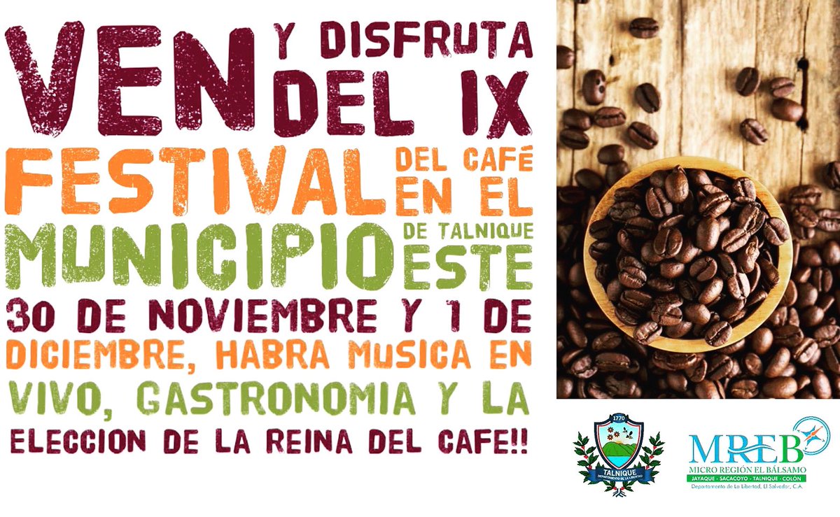 Ven y acompáñanos a nuestro Festival de Café!!