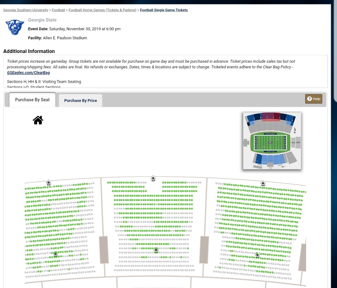Ga southern fans are all talk!! A see alot of green!! Should have never added a deck and stayed in the Socon!! I guess too many bulldawg fans!! 😂😂😂😂😂😂😂😂😂😂