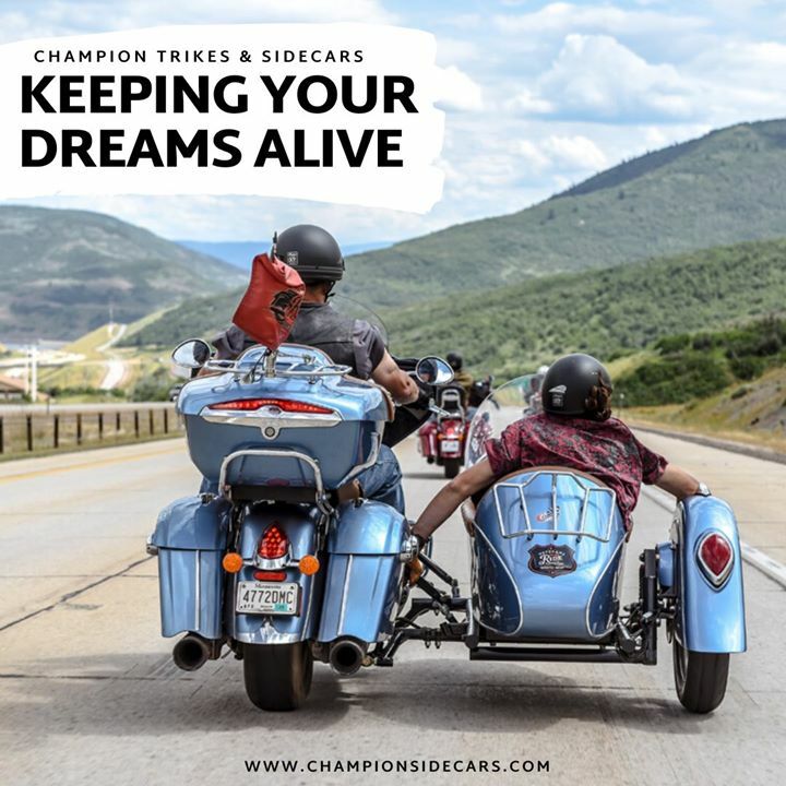 Champion Sidecars &amp; Trikes and  ift.tt/1hAdNGW 714-847-0949 ext 103 or 800-875-0949 bills@championsidecars.com