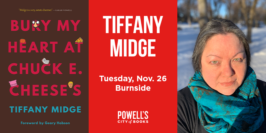 jfkeeler's tweet image. Join us tonight! I'll be in conversation with @TiffanyMidge
discussing her new book Bury My Heart at Chuck E. Cheese’s, a compelling collection of her musings on life, politics, and identity as a Native woman in America.

bit.ly/2O7YhJ8 #Powells #PDX #NativeLit is #Lit
