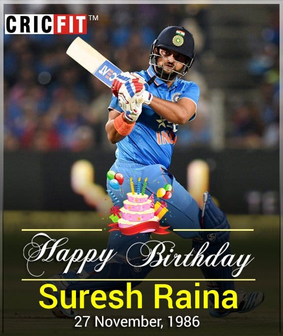 Happy birthday Suresh Raina....
Missing u in blue jersey...
Come back soon..  