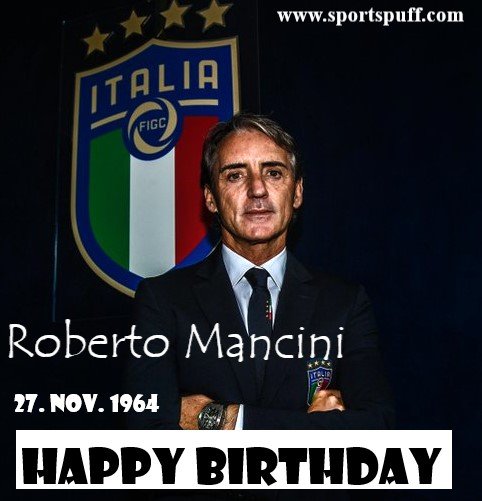 Happy 55th Birthday Roberto Mancini.

The former Manchester City manager is the current Italian football coach. 