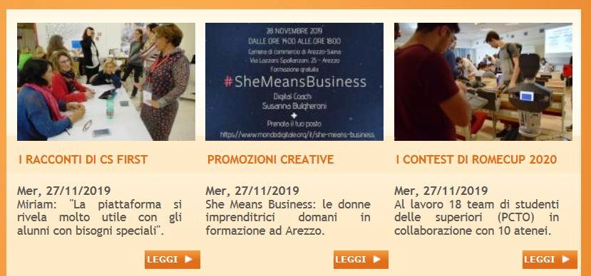 fmdigitale's tweet photo. Buongiorno da @fmdigitale! Oggi su https://t.co/8CaUF282G5 trovate:
- una nuova esperienza didattica #CSFirst #growwithgoogle #DSA #BES
- #contestcreativi #RomeCup2020 al lavoro 18 team con 10 atenei
- #SheMeansBusiness per la 1ª volta in Toscana #Arezzo #CamCom con @Susanna_BSMM https://t.co/hCHrQUyq68