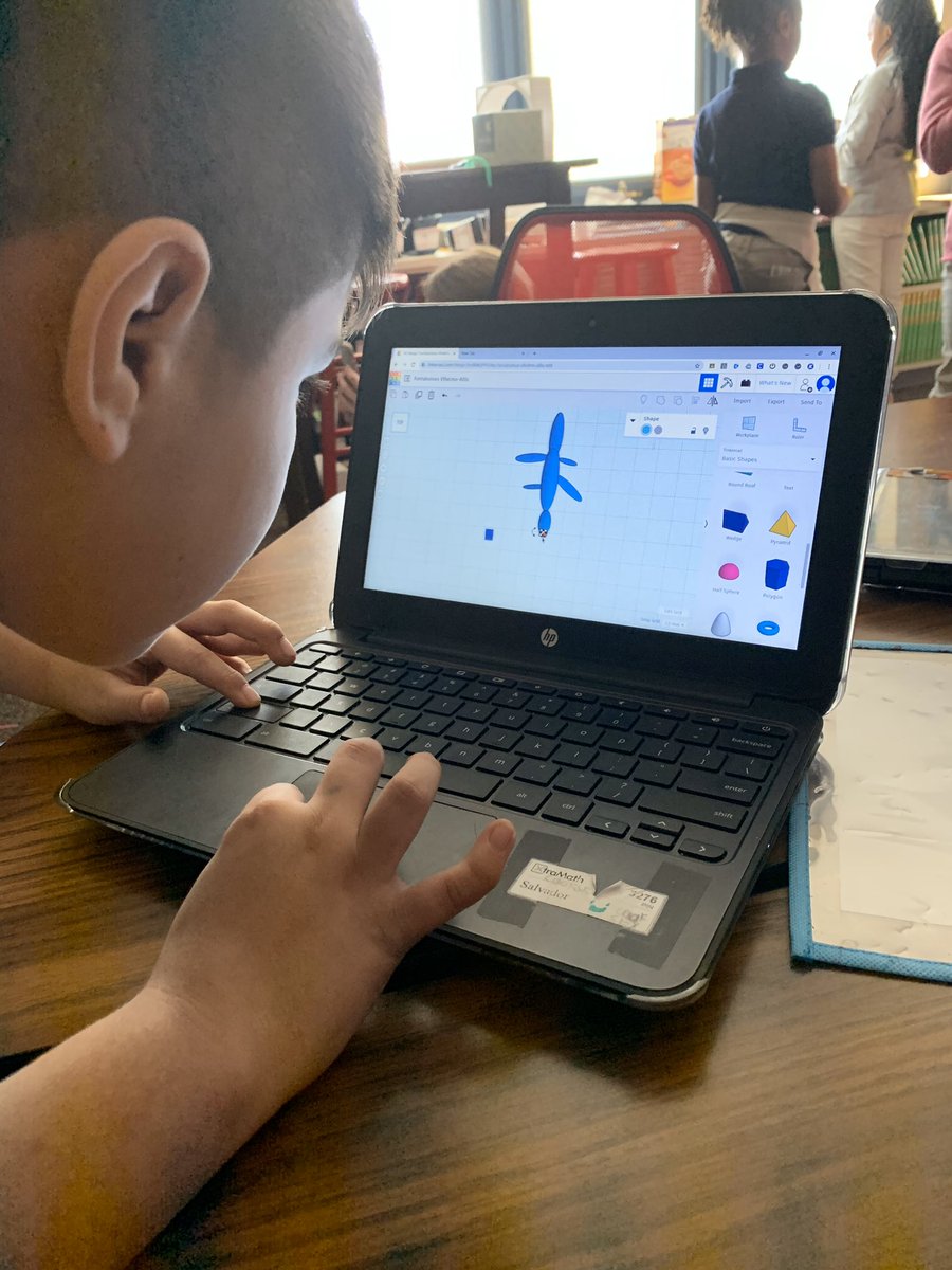 Love seeing my students using Tinkercad so that they can print their animal from their research project on a 3D printer! #lpsoars