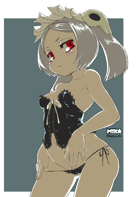 #Skullgirls 
マリー。後で塗り込んでから差分と一緒にFantia他にあげるね。 
