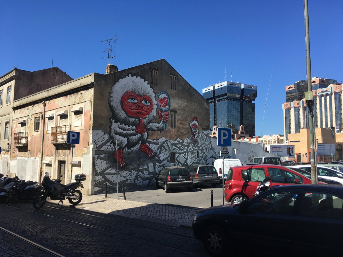 iyneedham's tweet image. Lisbon street art:
