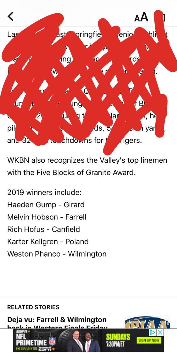 Five Blocks of Granite <a href="/WKBNSports/">WKBN Sports</a>