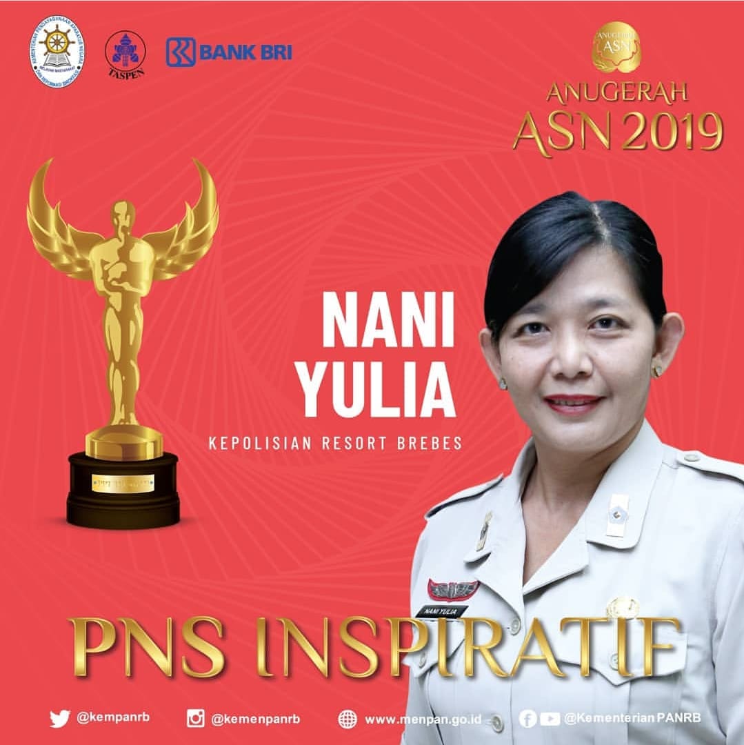 PolokartoPolsek's tweet photo. @kempanrb Nani Yulia  #AnugerahASN2019 #satuTASPENuntukASN
#TASPENsahabatASN #MenujuIndonesiaBRIlian #TVRI #PAPIINDONESIA
#KemenPANRB https://t.co/H5EdKK0q4n