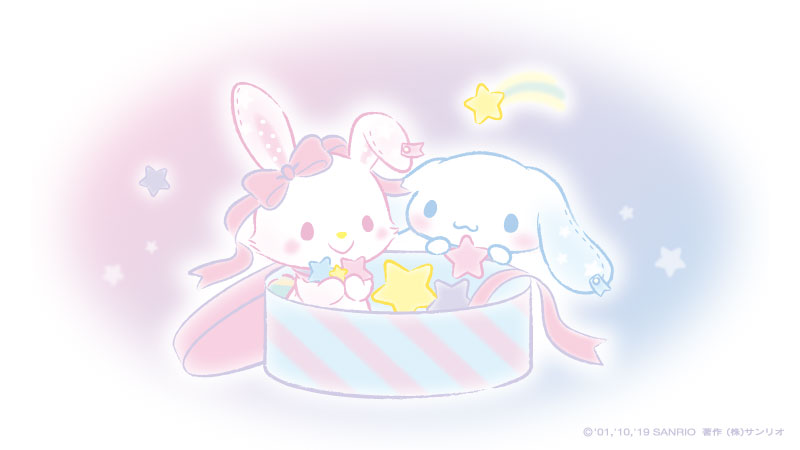 rainbow star (symbol) no humans rabbit ribbon smile gift  illustration images