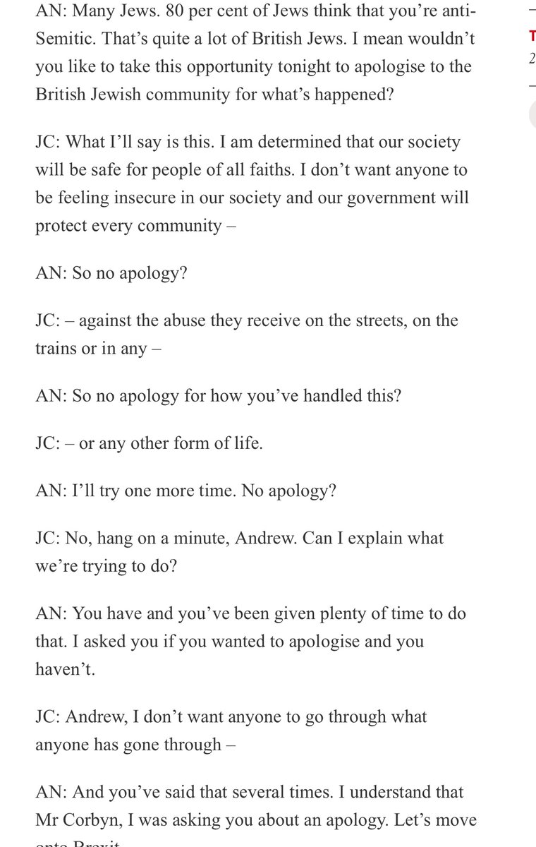 similarly, if you’re asked about rebuilding trust with a specific marginalized community who think you’ve fucked up on their issues, the ideal response is not a generic statement vs. hatred of all kinds & a conspicuous refusal to apologize or acknowledge shortcomings on your part