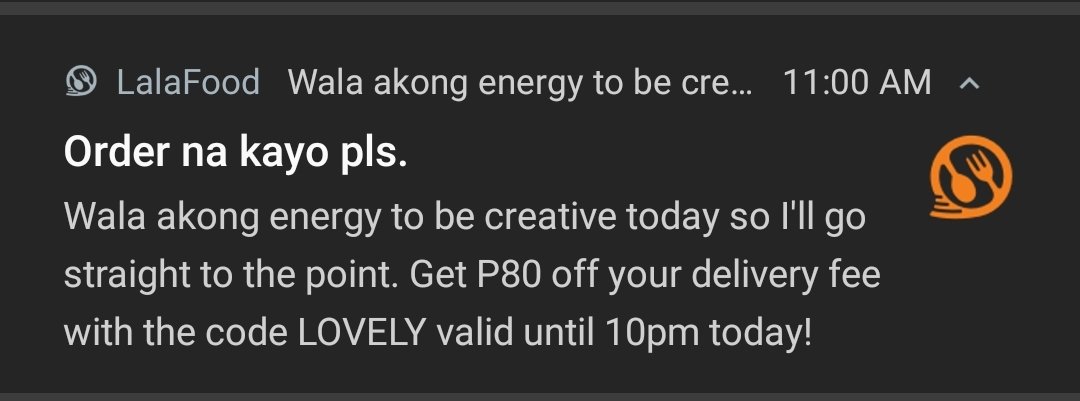 geloski415's tweet photo. Same, @LalaFoodPH. Same. :( https://t.co/sw0egkiyPH
