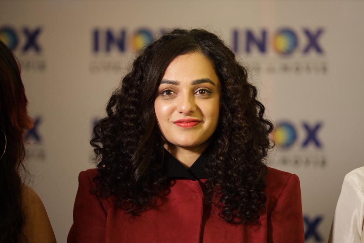 Nithyaaddict's tweet photo. My Ladygod  @MenenNithya 
At #IFFI2019 💗 for our movie #kolaambi 💗
#NithyaMenen #Nithyaism #nithyamygod #nithyamyheart https://t.co/XLkPloGHhb